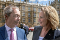 Reform MPs and Sarah Pochin in London, UK.