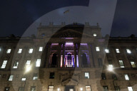 London landmarks illuminated for VE Day 80 Celebrations