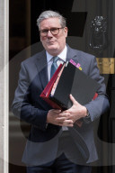 Keir Starmer Departs Downing Street For PMQs In London