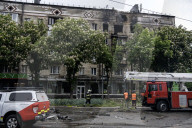  Russian Shahed Attack Drone Hit A Residential Building In Kyiv