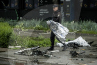  Russian Shahed Attack Drone Hit A Residential Building In Kyiv