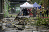  Russian Shahed Attack Drone Hit A Residential Building In Kyiv