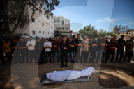 Palestinians Mourn Relatives Who Was Killed In An Israeli Airstrike In Gaza City