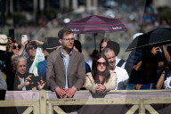 Faithful Wait At St Peter's Square As The Conclave To Elect A New Pope Starts In The Vatican