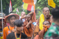 Thudong Ritual Of Buddhist Monks In Indonesia