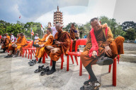 Thudong Ritual Of Buddhist Monks In Indonesia