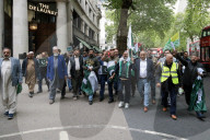 Pakistanis Protest Outside Indian High Commission in London, UK.