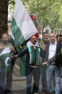 Pakistanis Protest Outside Indian High Commission in London, UK.