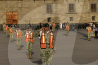 Lowering Ceremony Of The Mexican Flag