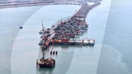 Xiamen-Jinmen Bridge Construction