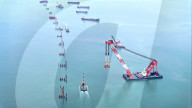 Xiamen-Jinmen Bridge Construction
