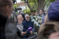 People Mourn The Death Of A Woman Who Was Murdered With An Axe On The Campus Of The University Of Warsaw 