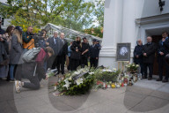People Mourn The Death Of A Woman Who Was Murdered With An Axe On The Campus Of The University Of Warsaw 
