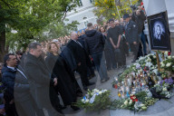 People Mourn The Death Of A Woman Who Was Murdered With An Axe On The Campus Of The University Of Warsaw 