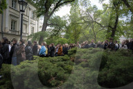 People Mourn The Death Of A Woman Who Was Murdered With An Axe On The Campus Of The University Of Warsaw 