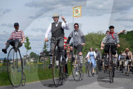 High Wheel Penny-Farthing Bicycle Ride In Czech Republic
