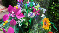 Festive Flowers Made Of Legos