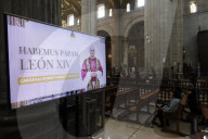 In The Metropolitan Cathedral, Prayers Are Being Held For The New Pope Leo XIV