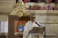 In The Metropolitan Cathedral, Prayers Are Being Held For The New Pope Leo XIV