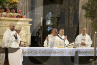 In The Metropolitan Cathedral, Prayers Are Being Held For The New Pope Leo XIV