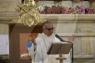 In The Metropolitan Cathedral, Prayers Are Being Held For The New Pope Leo XIV