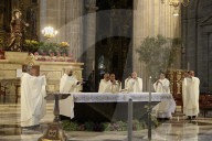 In The Metropolitan Cathedral, Prayers Are Being Held For The New Pope Leo XIV