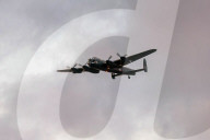 Lancaster Flypast VE Day 80 in London, UK.