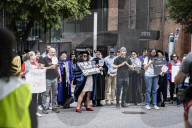 The George Washington University  Faculty And Students  Portests Free Palestine And March To The White House  
