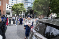 The George Washington University  Faculty And Students  Portests Free Palestine And March To The White House  