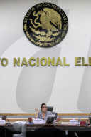Extraordinary Session Of The General Council Of The National Electoral Institute (INE) In Mexico City