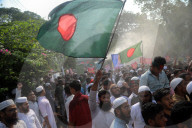 Protest Demanding Ban On Awami League 