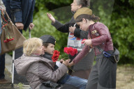 Ukrainian Activists Rally Against Russia On Victory Day.