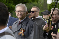 Ukrainian Activists Rally Against Russia On Victory Day.