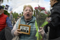 Ukrainian Activists Rally Against Russia On Victory Day.