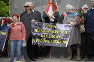 Ukrainian Activists Rally Against Russia On Victory Day.