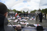 Ukrainian Activists Rally Against Russia On Victory Day.