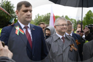 Ukrainian Activists Rally Against Russia On Victory Day.