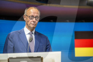 Friedrich Merz  and Antonio Costa Press Conference in Brussels