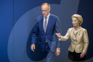 Von der Leyen and Merz meeting Brussels 2025
