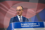 Von der Leyen and Merz press conference Brussels 2025