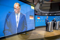 Friedrich Merz  and Antonio Costa Press Conference in Brussels
