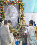  Celebrates Rabindranath Tagore's Birth Anniversary In Kolkata , India.
