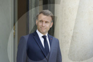 France's President Macron Meets Syrian Interim President Ahmed Al-Charaa