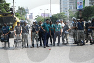 Protest For Ban The Awami League In Dhaka.