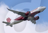 FlyArystan A320-271N first flight in Toulouse