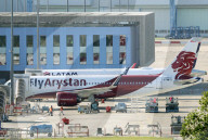 FlyArystan A320-271N first flight in Toulouse