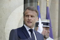France's President Emmanuel Macron Welcomes Germany's Newly Elected Chancellor Friedrich Merz 