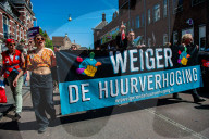 National Housing Demonstration Held In Utrecht.