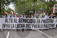 Thousands Rally In Madrid, Spain, Against Gaza Violence And Arms Trade With Israel