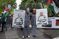 Thousands Rally In Madrid, Spain, Against Gaza Violence And Arms Trade With Israel